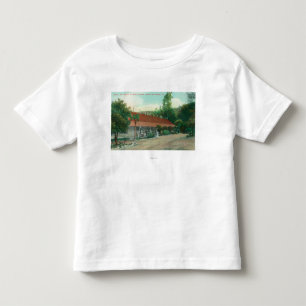 Außenansicht des Anhanges und des Hotel-Bodens Kleinkind T-shirt