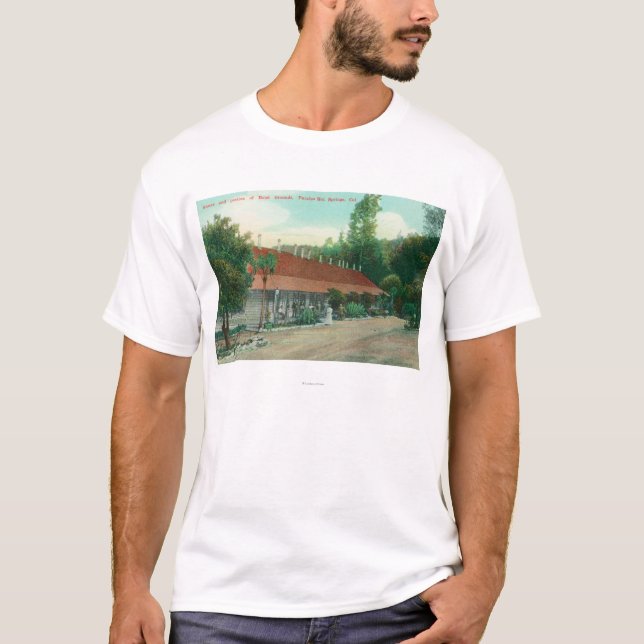 Außenansicht des Anhanges und des Hotel-Bodens T-Shirt (Vorderseite)
