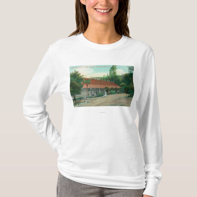 Außenansicht des Anhanges und des Hotel-Bodens T-Shirt (Vorderseite)