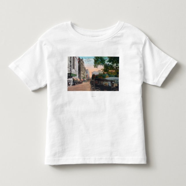 Außenansicht des Auditoriums-Theaters auf 5. Kleinkind T-shirt (Vorderseite)