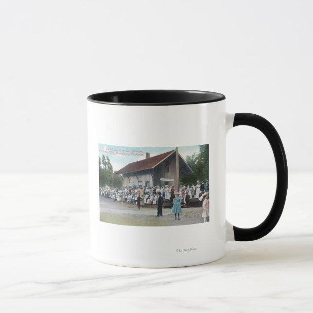 Außenansicht des Bahnhofs am 4. Tasse (Rechts)