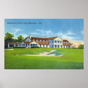 Außenansicht des Brooklawn Countryklubs Poster