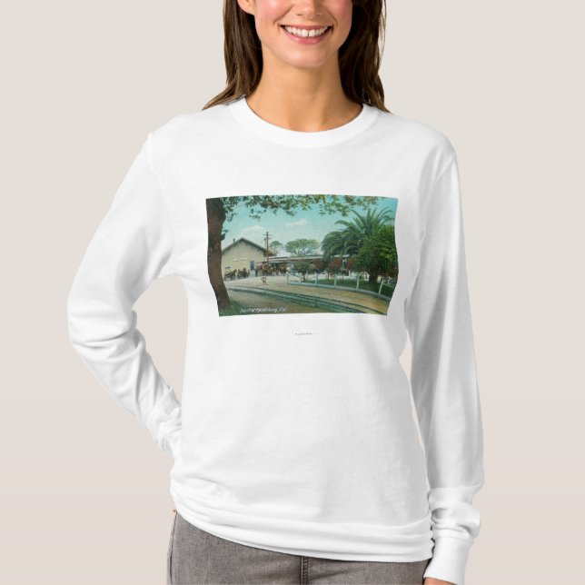 Außenansicht des DepotHealdsburg, CA T-Shirt (Vorderseite)