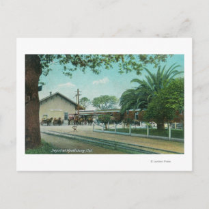 Außenansicht des DepotsHealdsburg, CA Postkarte
