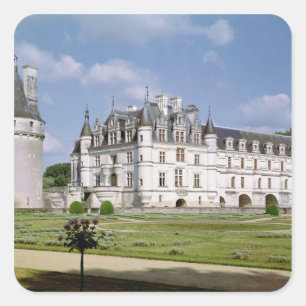 Außenansicht des Donjon Quadratischer Aufkleber