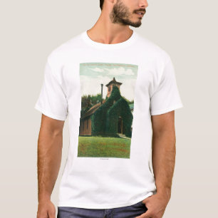 Außenansicht des Efeus bedeckte Kapelle, T-Shirt