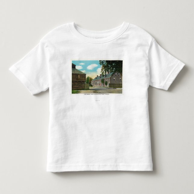Außenansicht des Forts Weston und des Block-Hauses Kleinkind T-shirt (Vorderseite)
