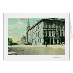 Außenansicht des Freimaurertempels