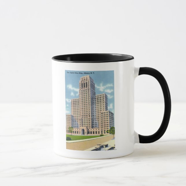 Außenansicht des Gebäude "Gov Smith Office" Tasse (Rechts)