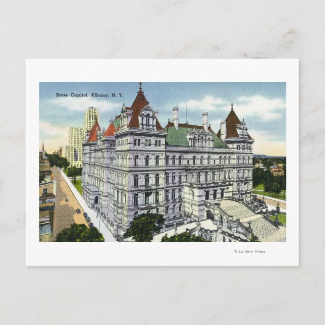 Außenansicht des Gebäude Staat Hauptstadt # Postkarte (Vorderseite)