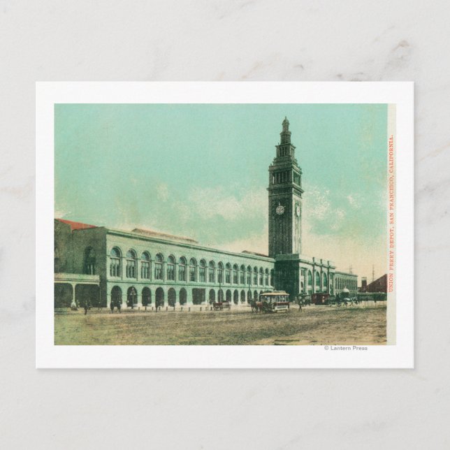 Außenansicht des Gewerkschaft Ferry Depot Postkarte (Vorderseite)