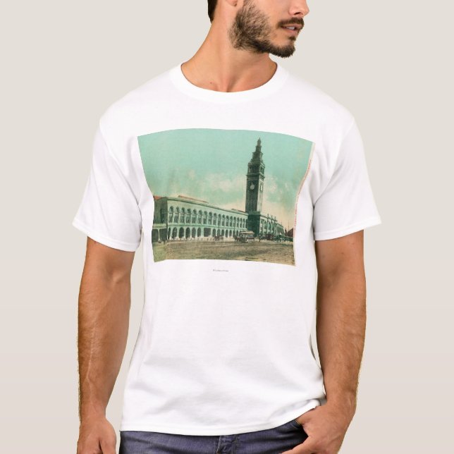 Außenansicht des Gewerkschafts-Fähren-Depots T-Shirt (Vorderseite)