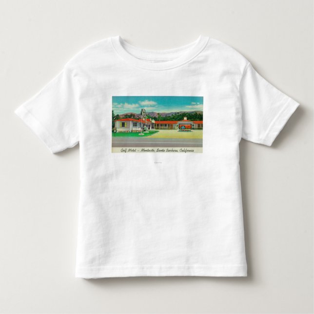 Außenansicht des Golf-Motels, Montecito Kleinkind T-shirt (Vorderseite)