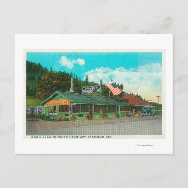 Außenansicht des GRILLEN-Restaurants der Marke Postkarte (Vorderseite)