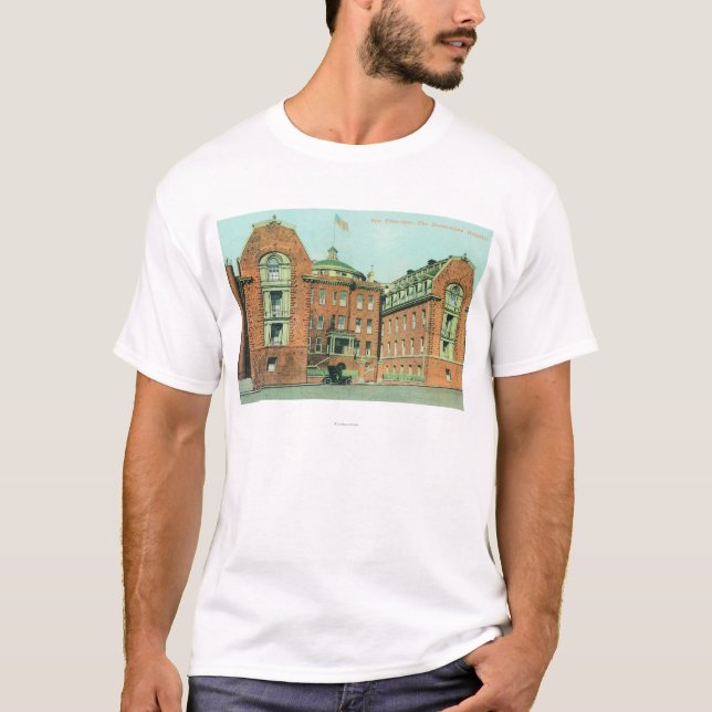 Außenansicht des Hahnemann Krankenhauses T-Shirt (Vorderseite)
