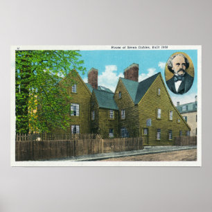 Außenansicht des Hauses der Sieben Gables # 2 Poster