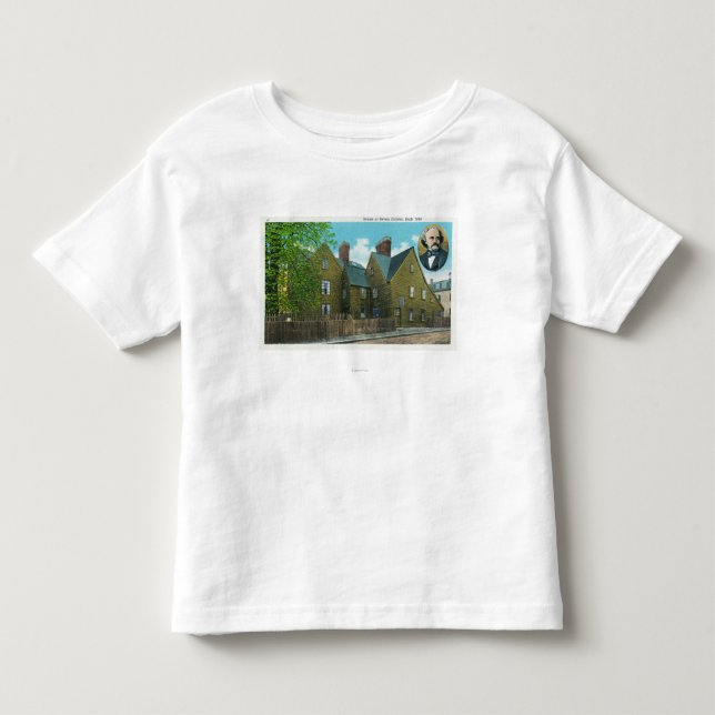 Außenansicht des Hauses von sieben Giebeln # 2 Kleinkind T-shirt (Vorderseite)