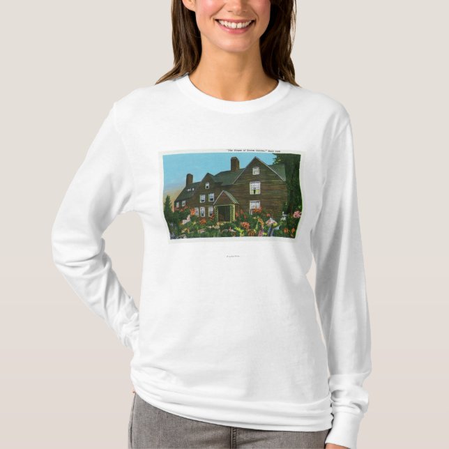 Außenansicht des Hauses von sieben Giebeln T-Shirt (Vorderseite)
