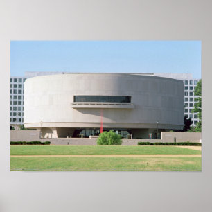 Außenansicht des Hirshhorn Museums, 1974 ) Poster