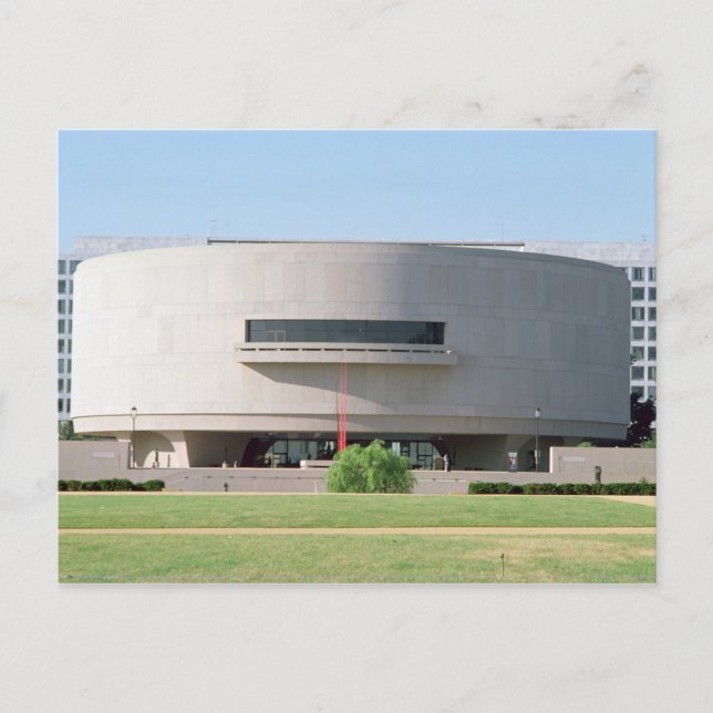 Außenansicht des Hirshhorn Museums, 1974 ) Postkarte (Vorderseite)