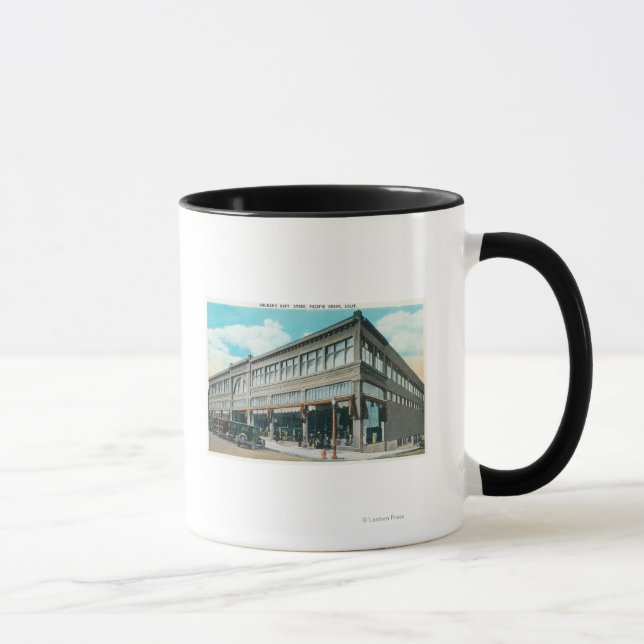 Außenansicht des Holman-Kaufhauses Tasse (Rechts)