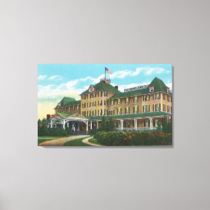 Außenansicht des Hotel Ausable Abgrundes Leinwanddruck