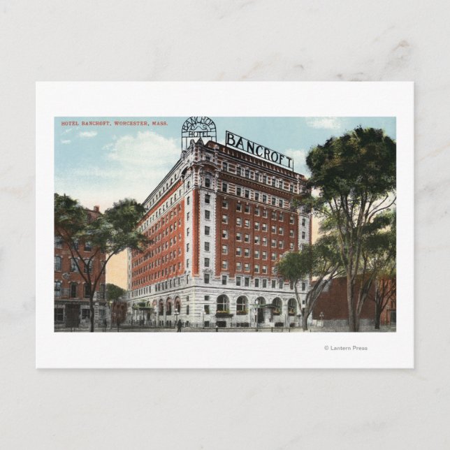 Außenansicht des Hotels Bancroft Postkarte (Vorderseite)