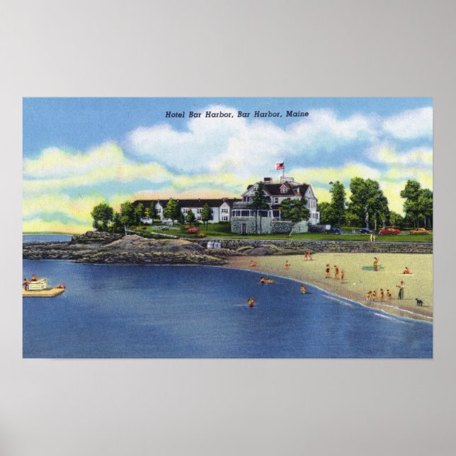 Außenansicht des Hotels Bar Harbour Poster (Vorne)