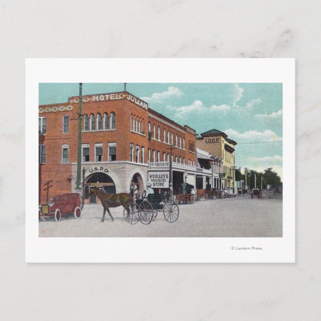 Außenansicht des Hotels JulianWoodland, CA Postkarte (Vorderseite)