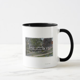 Außenansicht des Kahlkopf-Klippen-Bauernhof-Hauses Tasse