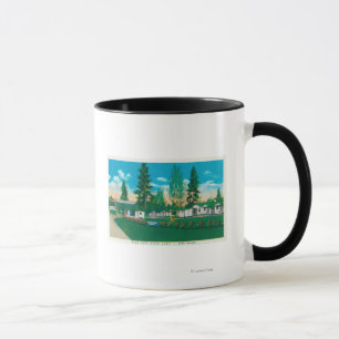 Außenansicht des Kiefern-Baum-Auto-Lagers Tasse