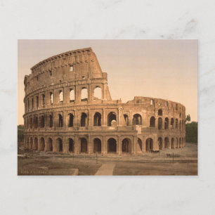 Außenansicht des Kolosseums, Rom, Italien Postkarte