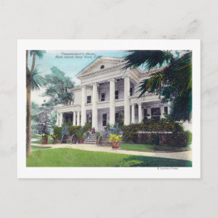 Außenansicht des Kommandantenhauses, Marine Yard Postkarte