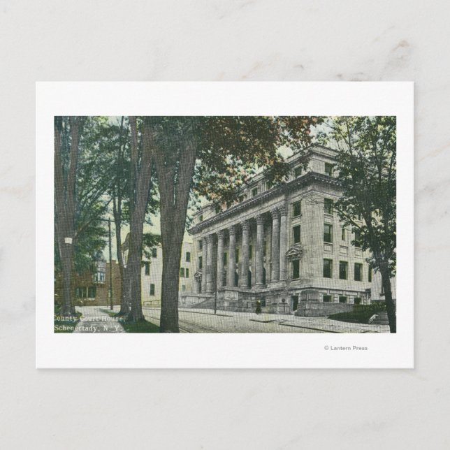 Außenansicht des Landkreis Court House Postkarte (Vorderseite)