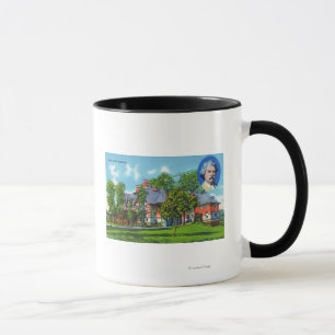Außenansicht des Mark Twain-Denkmals Tasse