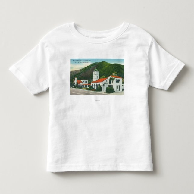 Außenansicht des Motel-Gasthauses Kleinkind T-shirt (Vorderseite)