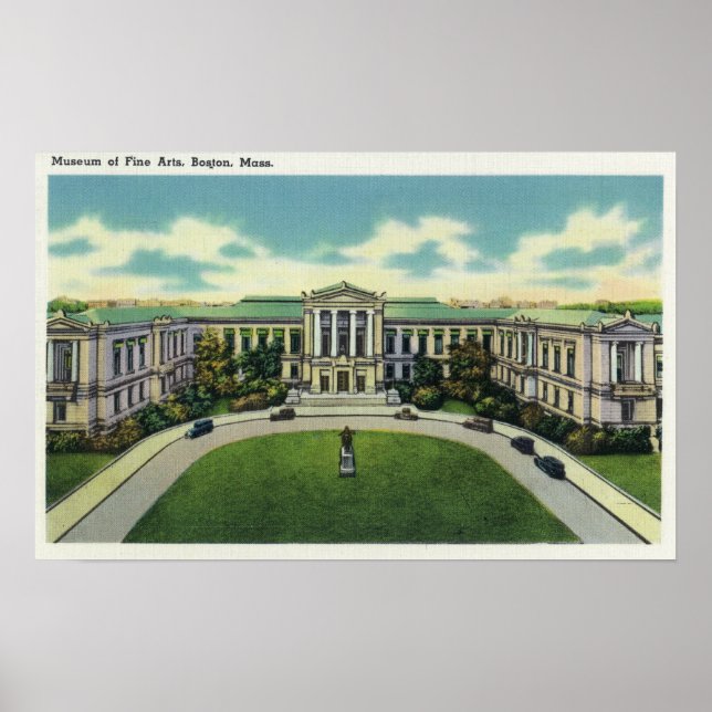 Außenansicht des Museums der bildenden Künste # 2 Poster (Vorne)