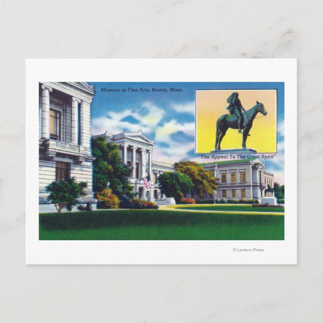 Außenansicht des Museums der bildenden Künste Postkarte (Vorderseite)