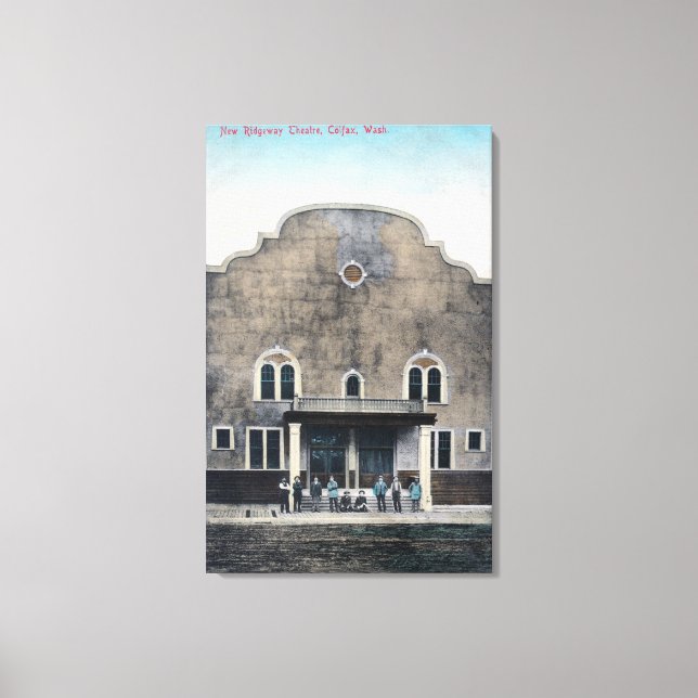 Außenansicht des neuen Ridgeway Theaters Leinwanddruck (Vorderseite)