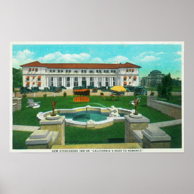Außenansicht des New Atascadero Inn Bungalow Poster (Vorne)