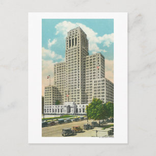 Außenansicht des NY Staat Office Bldg Postkarte