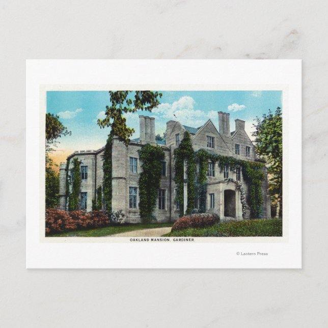 Außenansicht des Oakland Mansion Postkarte (Vorderseite)
