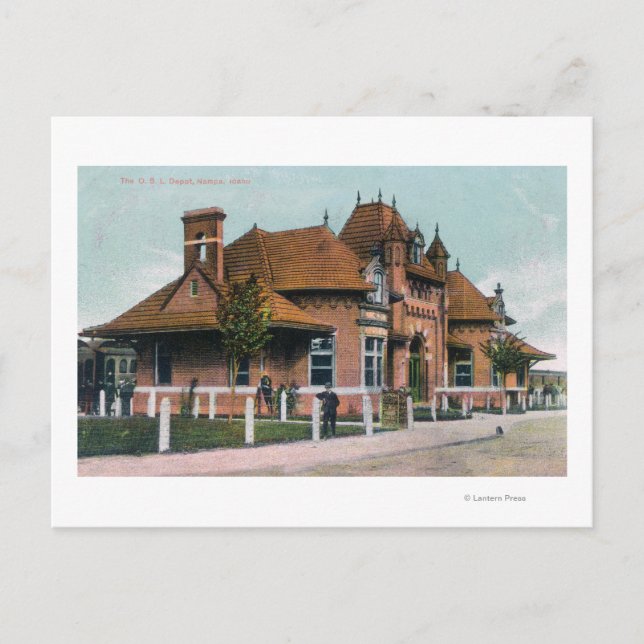 Außenansicht des OSL-Depots Nampa, ID Postkarte (Vorderseite)