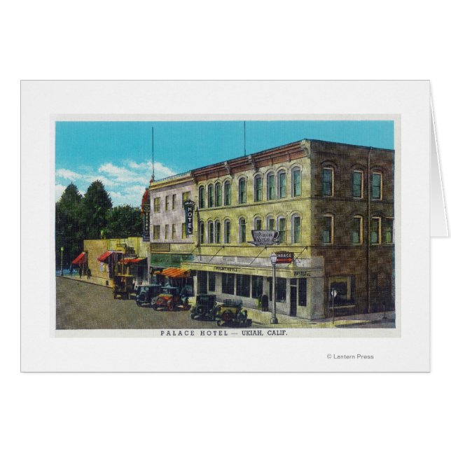 Außenansicht des Palace Hotel Ukiah, CA (Vorderseite (Horizontal))