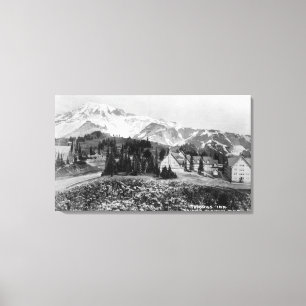 Außenansicht des Paradies-Gasthauses Leinwanddruck