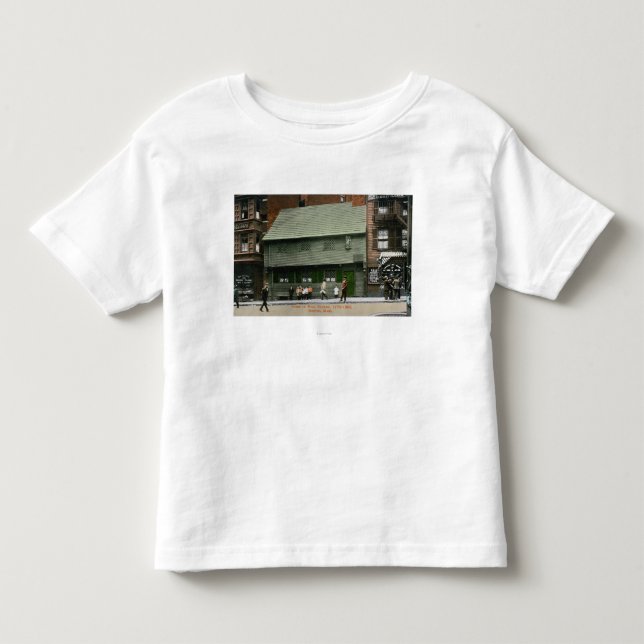 Außenansicht des Paul Revere-Hauses # 4 Kleinkind T-shirt (Vorderseite)