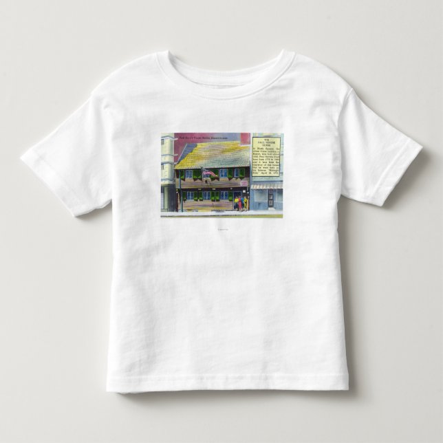 Außenansicht des Paul Revere-Hauses Kleinkind T-shirt (Vorderseite)