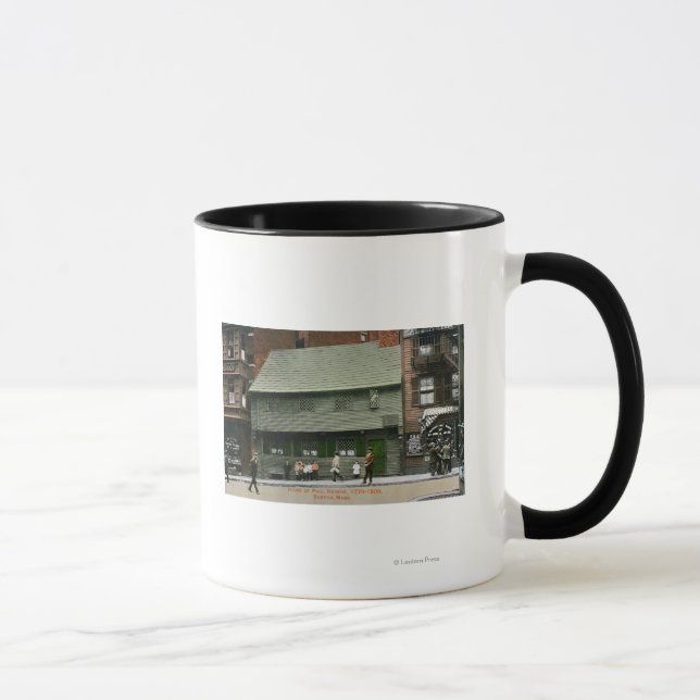 Außenansicht des Paul Revere House # 4 Tasse (Rechts)