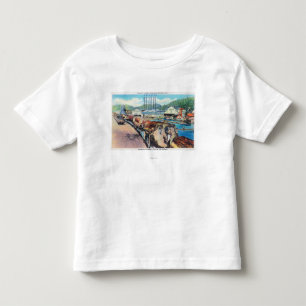 Außenansicht des pazifischen Bauholzes Co, Rothol Kleinkind T-shirt