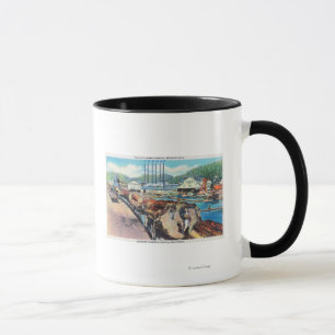 Außenansicht des pazifischen Bauholzes Co, Rotholz Tasse